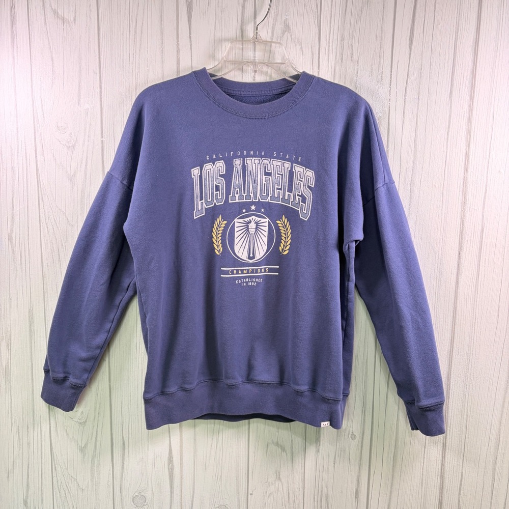 ABERCROMBIE KIDS California State LA Graphic Crewneck Sweatshirt, 15/16